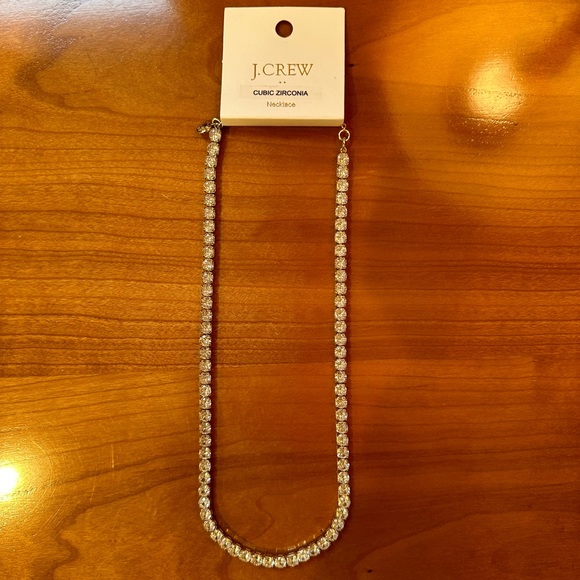 J. Crew Jewelry - J. Crew 16” cubic zirconia tennis necklace, NWT